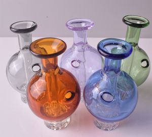 Fumer Couleur Verre Bulle Carb Cap Pour Bord Biseauté Quartz Banger Ongles Verre Eau Bongs Pipe Dab Rigs