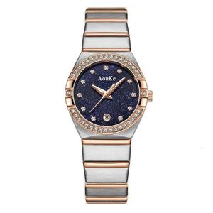 Nieuwe constellatie horloge set met volledige diamanten dameslicht luxe, kleine, sterrenhemel, kleine en elegante stijl