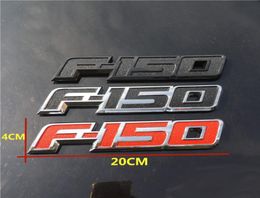 Nieuwe Cool 3D ABS F150 LOGO Auto Sticker Side Emblem Decal Achter Badge Voor Ford F1506410523