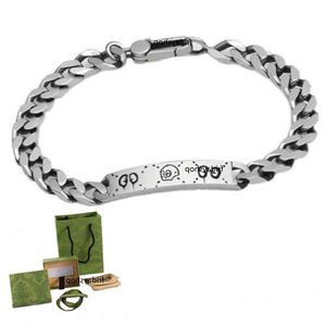 Nouveaux bracelets de créateurs à plaque à argent frais bracelet pour hommes et couples de femmes bracelet eotkp