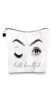 Nouveau sac de cosmétique Mode Big Eyes Impression de kit de lavage de beauté Sac de rangement de voyage multifonction Organisateur de maquillage imperméable 6171288