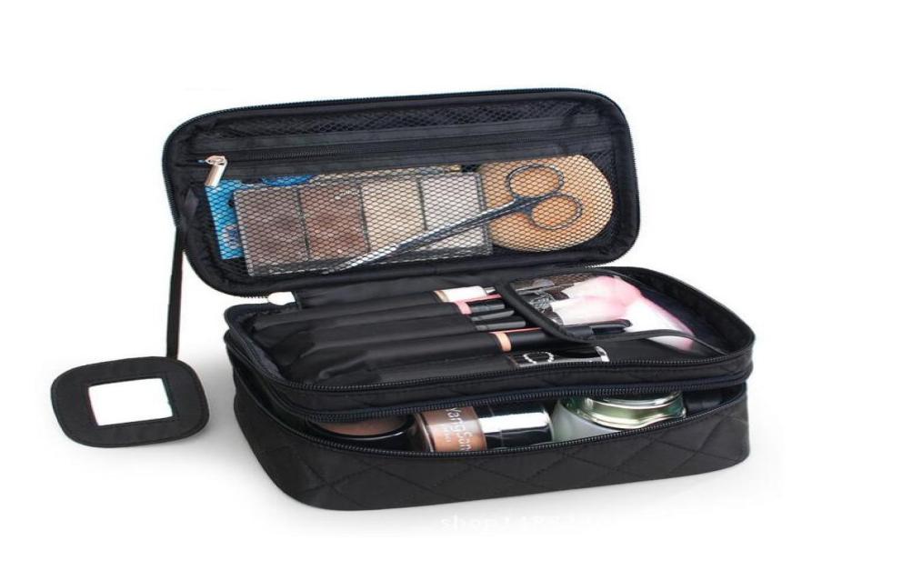 Nowe torby kosmetyczne Makijaż Makijaż Kobiety Organizator Profesjonalny magazyn Pędzel Zbędność Make Up Case Beauty toaletowa Bag 7615662