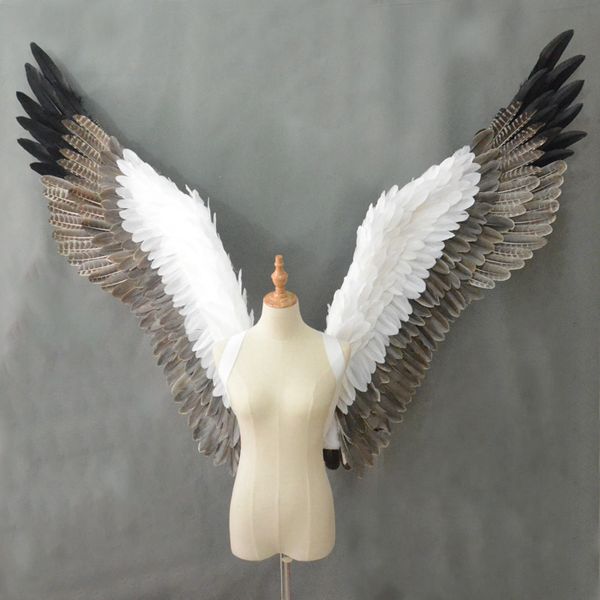 Nuevas alas de plumas de ángel de lujo para adultos disfrazados Ventana de exhibición de automóviles Muestra decoraciones de bricolaje accesorios de tiro EMS envío gratis