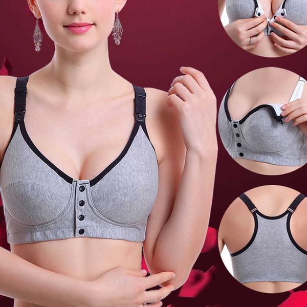 Nouveau coton sans fil maternité allaitement soutiens-gorge enceinte allaitement grossesse femmes sous-vêtements allaitement soutien-gorge Y0925