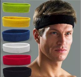 NIEUW Katoen Dames Heren Sport Zweet Zweetband Hoofdband Yoga Gym Stretch Hoofdband Haar - Willekeurig verzenden