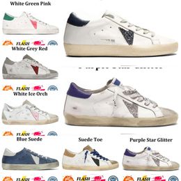 NIEUW KAK COMBINATIE Vrouwen Golden Goode Designer Super Star BRD Men Nieuwe release Italië Sneakers Pargin Classic White Do Old Dirty Casual Shoe Lace Up Wom 15