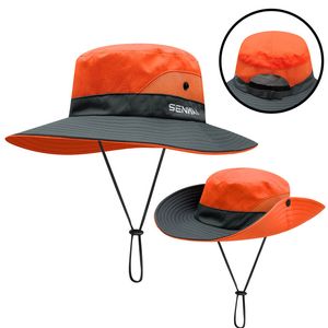 Nieuwe Koppels Outdoor Hat Dames Zomer Sneldrogende Fisherman Sun Hat Mannen Joker Inklapbare Klimmen Big Bride Brim Bucket Hoeden C0305 Y0910