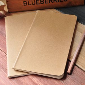 Nouveau cahier en papier de peau de vache bloc-notes vierge livre vintage cahier doux mémos quotidiens couverture Kraft cahiers de journal