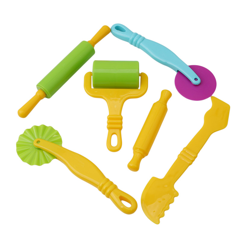 Nuevas herramientas creativas de plastilina 3D PlayDough Set Color Play Model Tool Tool Toys Moldes de arcilla Deluxe Set