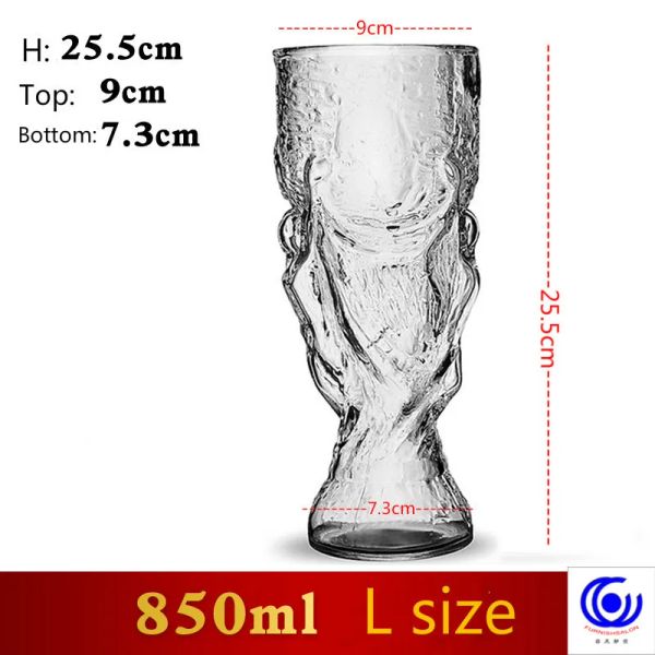 Nuevo bar creativo Drinkware Botella de vino tinto Beer Beer Hercules Jugo de frutas Mundial Copa Fútbol Fútbol 300 ml/850ml