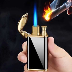 Nouveau créatif Dragon Double feu briquet Jet flamme ouverte Conversion coupe-vent gonflable nouveauté hommes cadeau VHCI