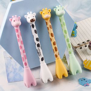 Stylo unisexe girafe créatif, mignon, haute apparence, papeterie pour étudiants, récompenses, fournitures de bureau, cadeaux d'activité, nouvelle collection