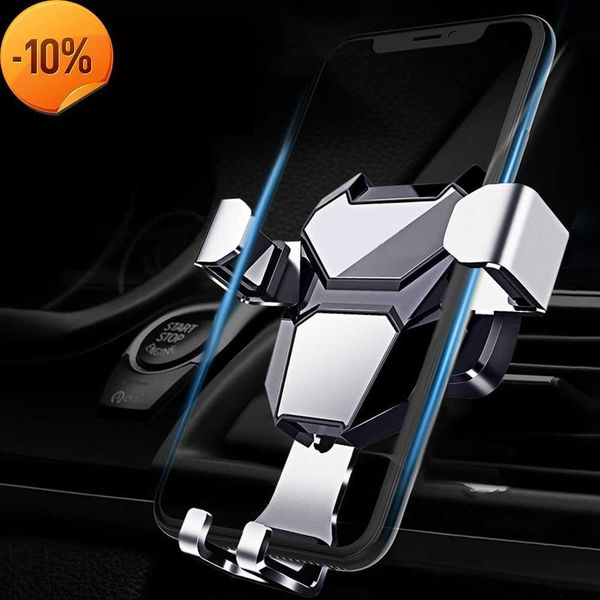 Nouveau Creative Gravity Car Phone Holder Air Vent Clip Mount Mobile Cell Stand GPS Support Pour iPhone Huawei Xiaomi Samsung Smartphone
