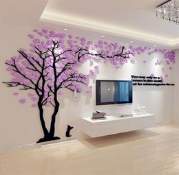 New Creative Love Tree 3d Wall Stickers Living Room Sofa TV Fond