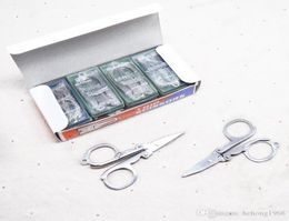 Nieuwe creatieve Mini Foldable Clipper Silver House Huis metalen handgereedschapsschaar eenvoudig Practical Carry handige kleine Forfex 07997439