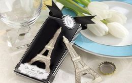 Nuevos artículos creativos novedosos para fiesta en casa, abridor de botellas cromado de la Torre Eiffel, caja de regalo para favores de boda, embalaje 4673956