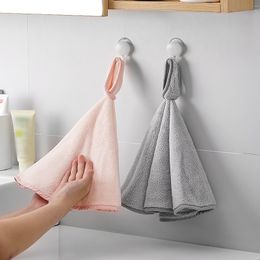 Nouveaux essuie-mains ronds créatifs muraux doux à séchage rapide visage cheveux épaissir serviette pour la maison cuisine salle de bain accessoires