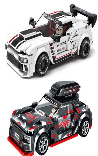 Nouveau Créateur Speed Champions Racing R56 Pull Back Car MOC Blocs Blocs Set Supercar Vehicle Bricks Model Classic Model Kit Kids Toys Q4375604