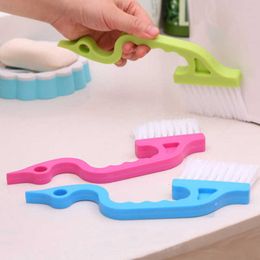 Nouveau nettoyeur de crevasse ménage rainure Gap brosse de nettoyage en forme de cygne fenêtre rainure brosse de nettoyage grattoir brosse seuil cuisine outil