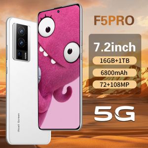 Nieuwe Grensoverschrijdende Mobiele Telefoon F5 Pro 4G 7.2 Inch 16 1T Buitenlandse Handel Android Smartphone Bron Fabriek levering