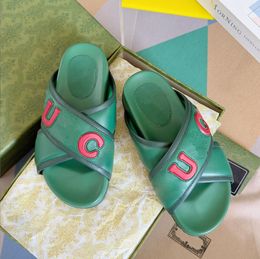 Nouvelles pantoufles en cuir à larges rayures croisées sandales pour femmes mocassins Muller chaussures supérieures avec chaussures de plage thermoscellées Eur 35-45