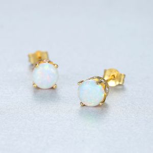 Nouvelle conception de la couronne opale exquis s925 boucles d'oreilles en argent plaqué avec des boucles d'oreilles en or 18k Mode sexy femmes bijoux accessoires