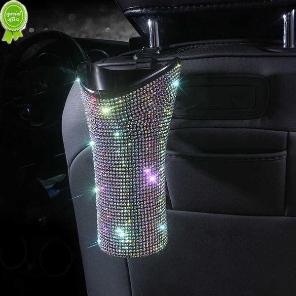 Nuevo soporte de paraguas de cristal para coche, soporte de paraguas ABS resistente al agua, dispositivos de coche, accesorios de coche ostentosos de diamantes para mujer