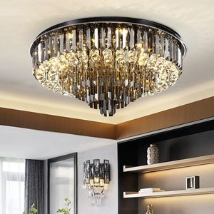New Crystal Chandelier Modern Exalted Luxury Lighting Round Hanging Lamp for Living Room Bedroom Indoor Home Light Fixtures