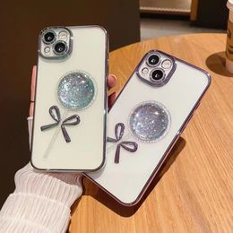 Nuevas fundas de teléfono Crystal Lollipop para iphone 12 13 Pro max 11 13Pro 12Pro Clear plated soft shell glitter lens film