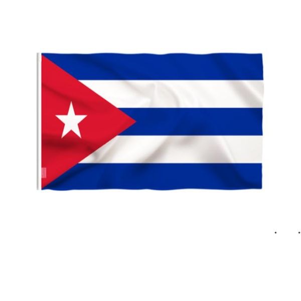 NOUVEAU !!! Cuba Cuba Drapeaux Pays National Drapeaux 3'x5'ft 100D EXPÉDITION FAST FACTURE DE HAUTE QUALITÉ AVEC DEUX ARMMETTES EN STRASS ZZF8783
