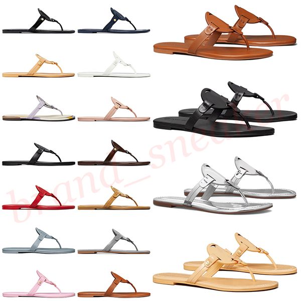 Designer tory burches Sandals women embossed leather Beach House Hote Miller Famous ladies slides Shower Room tory sliders burches flip flops【code ：L】Tasman Slippers