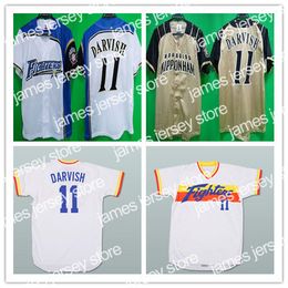 Nouveau personnalisé 11 Yu Darvish Hokkaido Nippon-Ham Fighters Jerseys Baseball Jaune Blanc Alterné Cousu N'importe Quel Nom Numéro Chemises Pas Cher Bon