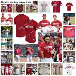 NIEUW Custom College Wears NCAA Stanford Cardinal Baseball Jersey 33 Ruben Amaro Jr. 1 Alex Blandino 4 Eric Bruntlett 15 Jason Castro 19