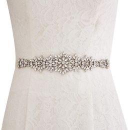 Nouvelles ceintures de mariage sur mesure ceinture en satin avec des strass accessoires de mariage ACCESSOIRES DE MARIAGE BRIDAL pour les robes de bal CPA1688 303J
