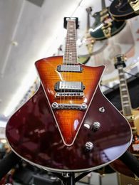 Nieuwe aangepaste winkel Ernie Ball Music Man Armada Divided Sunburst 2014 Electric Guitar v BookMatched Flame Maple Top HH HUBUCKING PIC1124390