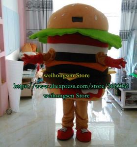 Nieuwe aanpassing EVA Materiaal Hamburg Mascot Costume Cartoon Anime Verjaardagsfeestje Rollenspel Reclame Display 551