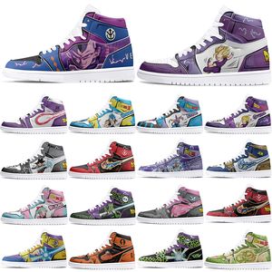 nouvelles chaussures personnalisées 1s chaussures de bricolage chaussures de basket-ball amortissement hommes 1 femme 1 Anime personnalisé caractère tendance chaussure d'extérieur polyvalente