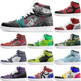 nuove scarpe personalizzate 1s scarpe invernali fai-da-te Scarpe da basket maschi 1 femmina 1 personaggio Tendenza personalizzata personalizzata Sneaker da esterno versatile