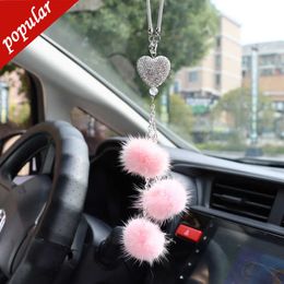 Nieuwe schattige auto -uitkijkspiegel Hangende hanger Auto Home Decor Lucky Vehicle Ornament Mini Car Accessoire Interior Hanging For Girls