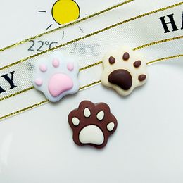 Autocollants de chat de dessin animé mignon, griffe, accessoires de bijoux en résine, colle crème, étui de téléphone, matériel de décoration, accessoires pour cheveux, Patch, nouvelle collection