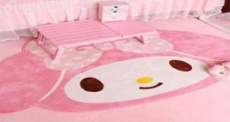 Nouveau dessin animé mignon My Melody Carpet Anime 100x160cm Home Soft Fur Rapes enfants Chambre de chambre à coucher de chambre à coucher.