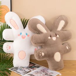 Nuevo lindo dibujos animados peluches kawaii forma de peluche peluche juguete para el hogar decoración del hogar almohadas de felpa de conejo