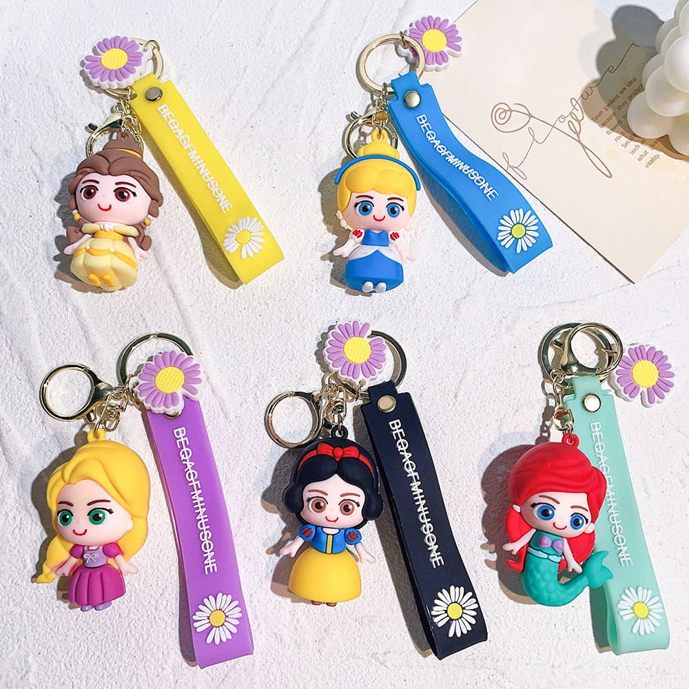 New cute Cartoon princess bag pendant keychain wholesale