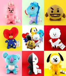 Nouveau jouet de dessin animé mignon en peluche en peluche en peluche jouet bt21 bangtan garçons k- armée cadeaux chimmy fashion6578898