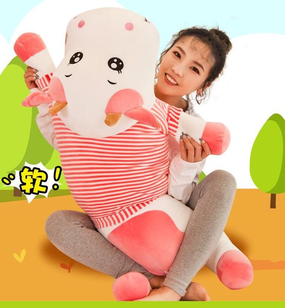 Nouveau mignon créatif dressing vaches bovins long oreiller en peluche jouets fabricants en gros enfants filles cadeau poupées