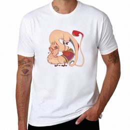 nouveau mignon derpy lama gecko créature design T-shirt t-shirt uni t-shirt anime t-shirts vierges chemises d'entraînement pour hommes u6YR #