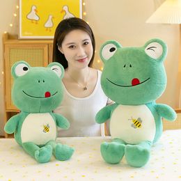 Nieuwe schattige kikker Doll Soothing Doll Expression Frogs Plush Toy Dolls Cadeau
