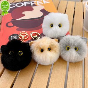 Cute Cat Plush Keychain Cartoon Doll Toy Pendant Keyring for Women Girls Bag Ornament Car Key Chain