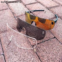 Nuovi occhiali da ciclismo Occhiali da sole da corsa alla moda e colorati Occhiali da sole sportivi da bicicletta con montatura grande