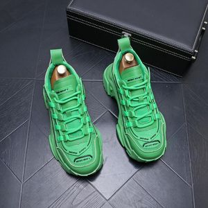 Nouveau papa décontracté mode simple bottes respirantes chaussures polyvalentes semelles épaisses courir pour hommes zapatillas hombre b6 890 65
